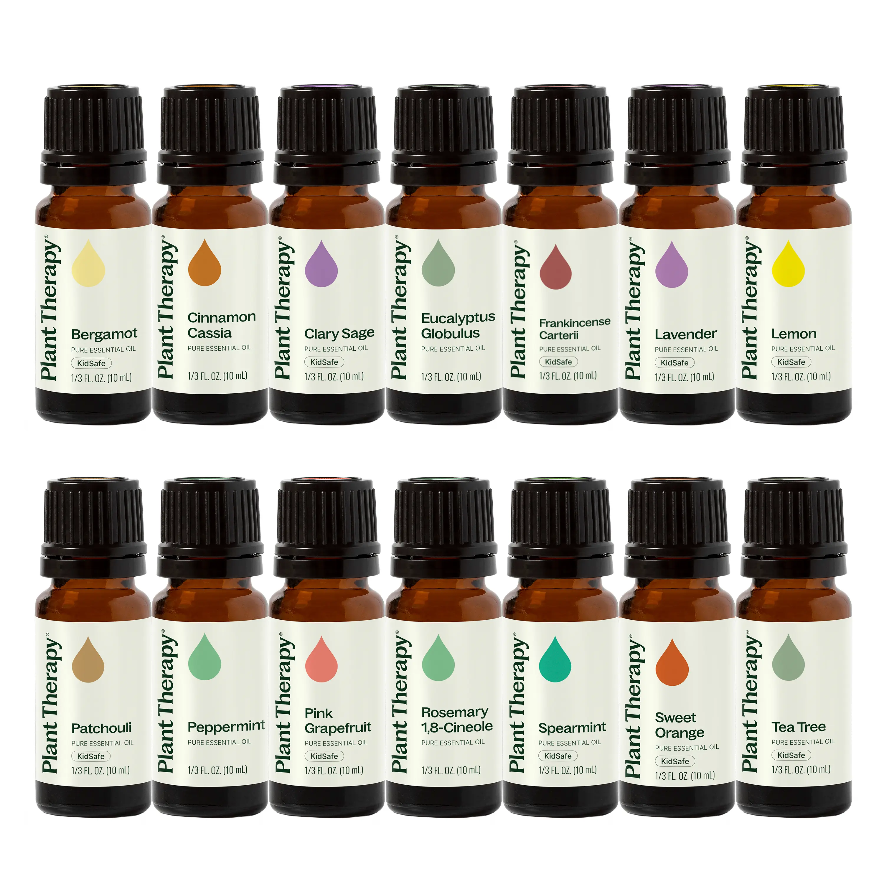Plant Therapy Top 14 Essential Oil Singles Set - 100% Pure Essential Oils for Aromatherapy Home Fragrances Healthcare
