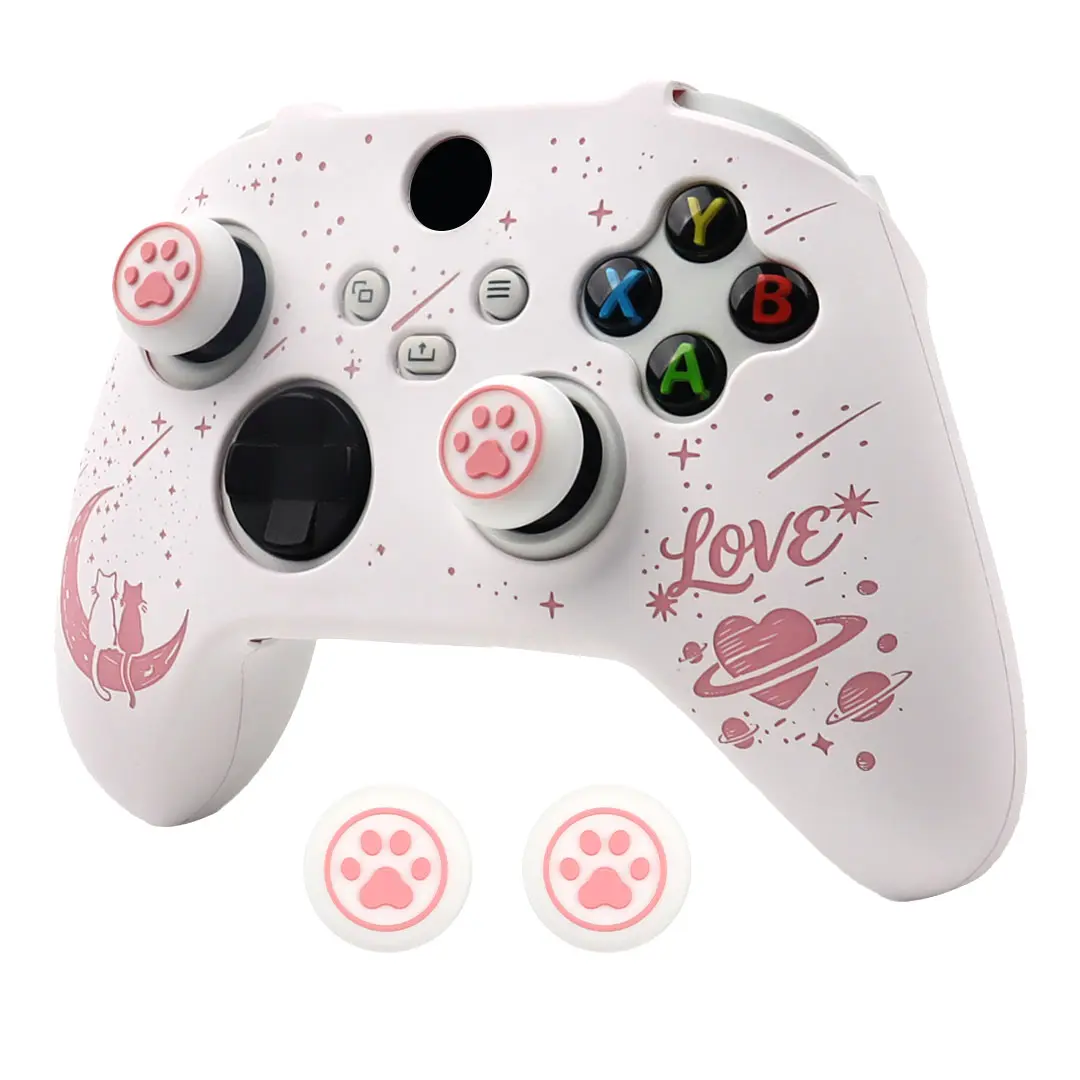 For Xbox Series X Gamepad Skin Laser Engraved Silicone Cover Perfect Fit for Xbox Series S Controller Case Joystick Accessories Gaming Console Accessories
