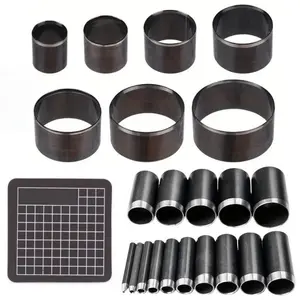 23 Pcs Leather Circle Cutter Tool Set – High Carbon Steel Round Punch Dies, Hole Punch Tool Kit for DIY Leather Crafts (1-12mm & 15-55mm) – Sharp, Durable, Perfect for Belts, Straps, Cardboard tiktokshopspringglowup