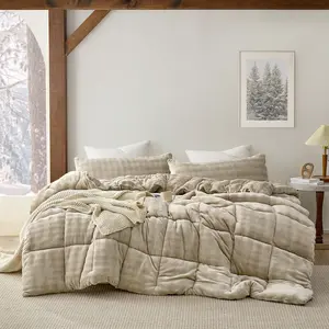 Git Puffy Cozy - Coma Inducer Oversized Comforter Set - Timber Taupe