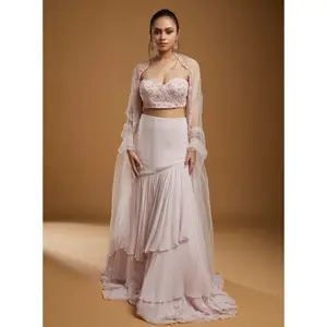 Quara light pink lehenga set