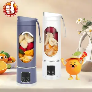 【Juice Lovers】 Ultimate Portable Blender! USB Rechargeable & Compact for Smoothies On-The-Go - Perfect Travel, Back To School & Gym! Leak Proof Design, Makes Shakes & Baby Food in Seconds cup juicer rechargeable mini blender vegetable