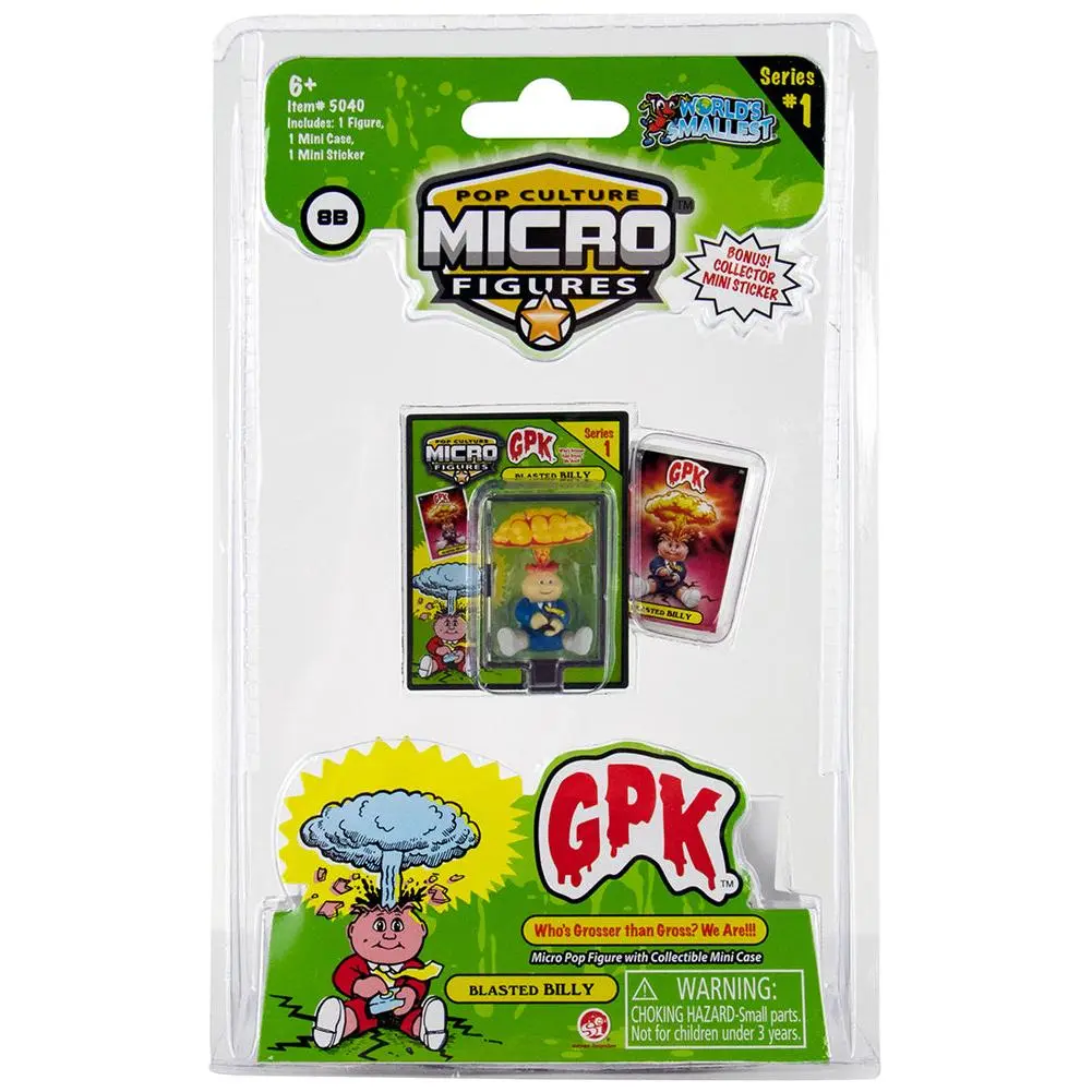 World's Smallest (GPK) Garbage Pail Kids (Blasted Billy)
