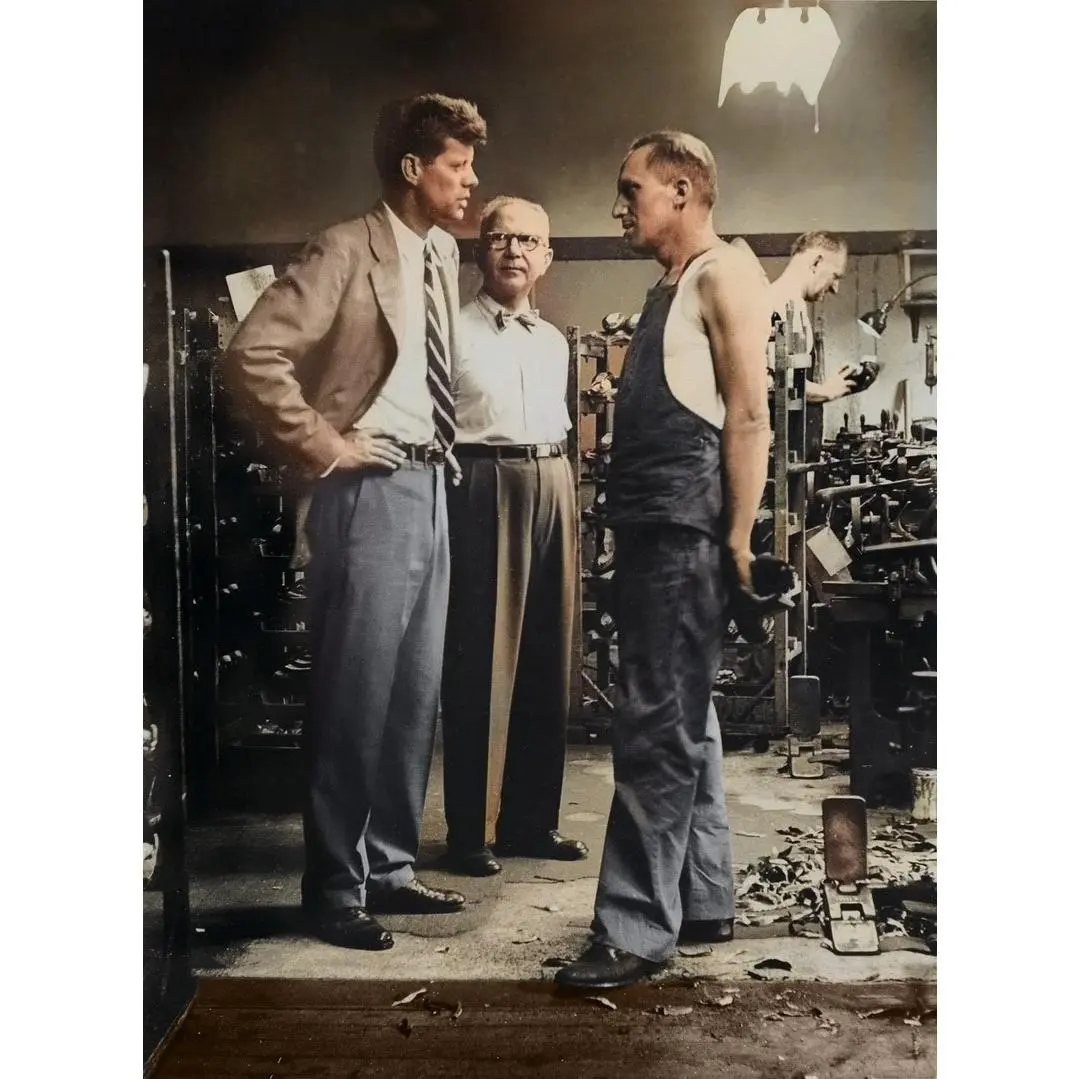 959 Senator JOHN F KENNEDY Campaigning For President Photo Print Poster