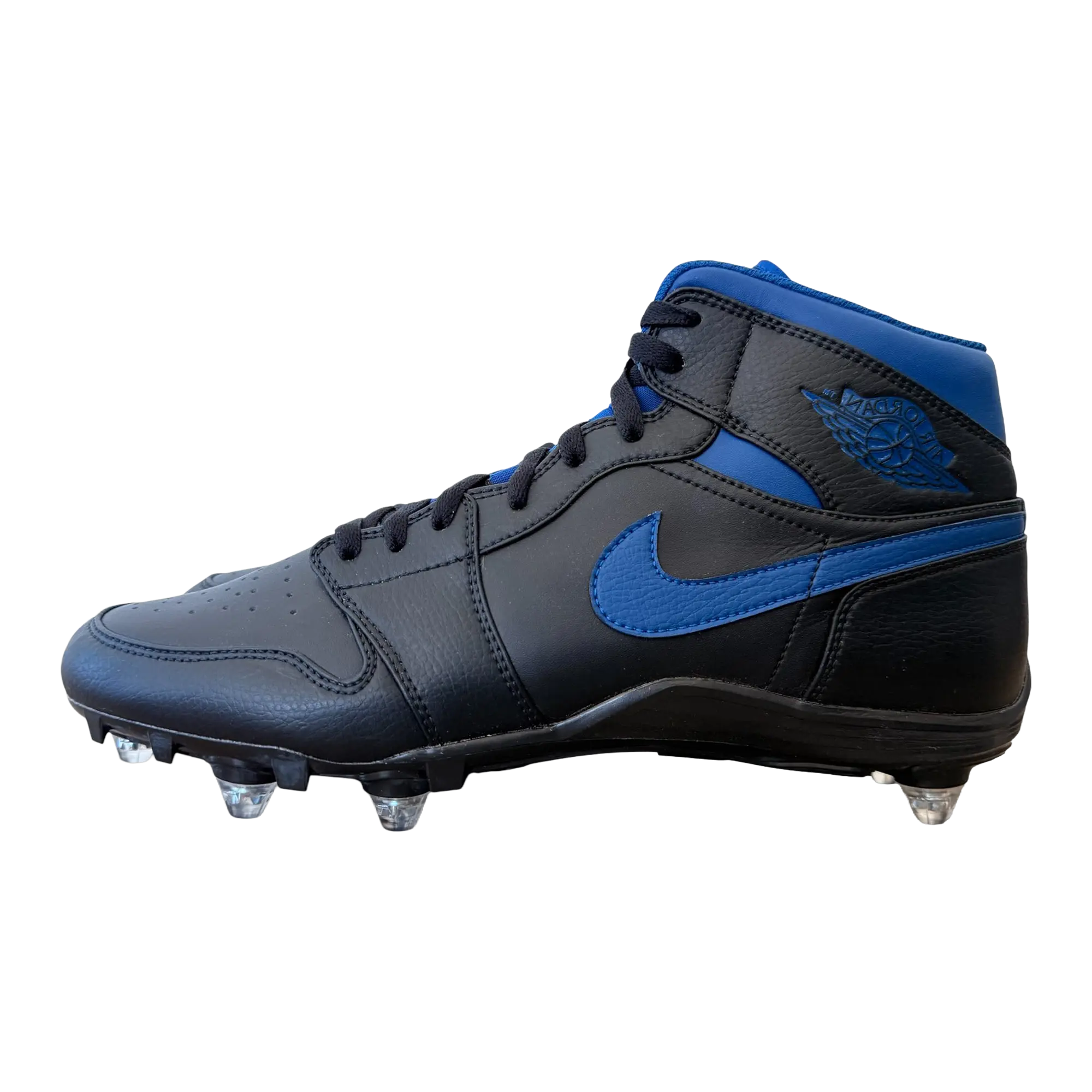 Jordan 1 Mid Detachable Cleats TD "Black / Blue" SU19 MNJDSP 566