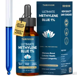 Methylene Blue 1% USP Grade 60 ML (2 FL OZ) Solution | THRIVIOM | Pharmaceutical Quality | Lab Tested & GMP Certified | Made in USA