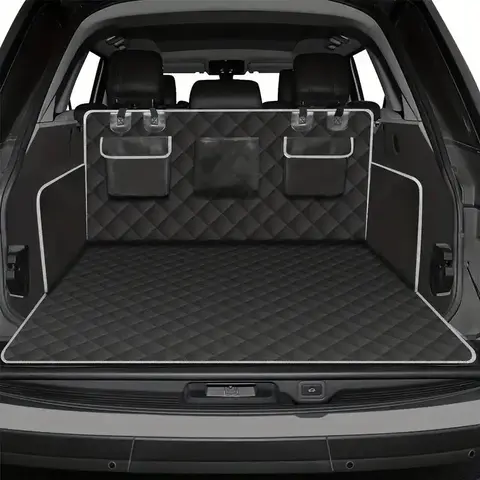 Waterproof Car Trunk Mat, 1 Count Durable Vehicle Pet Pad with Non-slip Backing & Side Flaps, Travel-friendly Car Trunk Mat for Dogs, Supplies