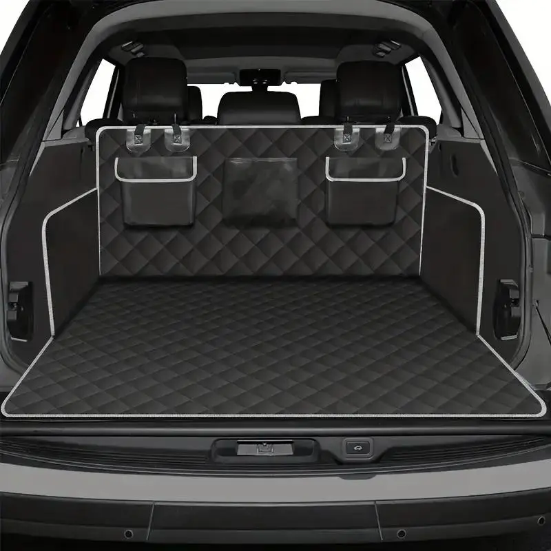 Waterproof Car Trunk Mat, 1 Count Durable Vehicle Pet Pad with Non-slip Backing & Side Flaps, Travel-friendly Car Trunk Mat for Dogs, Supplies