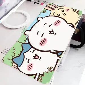 Kawaii C-Chiikawas Mouse Pad Tool Mat HD Printing Computer Gamers Locking Edge Non-slip Mause Pads Keyboard PC Desk Pad