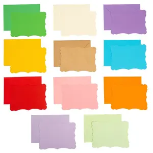 50 Sets Envelope with Blank Greeting Card – Mini Self-Adhesive Envelopes, Multiple Colors, Perfect for Birthday, Christmas, Thanksgiving, Anniversary & Party Invitations