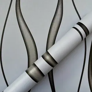 3D Self-Adhesive Wallpaper, Home Decor Building Material, Living Room TV Background Wall, S Strip PVC Wallpaper, Multi-Scene Use