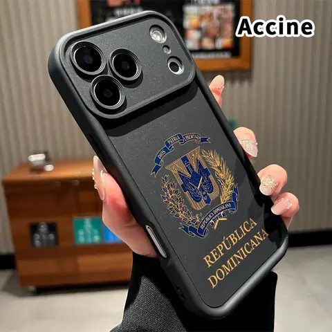 Dominican Pride Pattern Soft TPU Bumper Smartphone Casing - Shockproof, Durable, Anti-Slip, Camera Guard, Rugged Protection Cover for iPhone 17 Pro Max,16,15,14 Plus,13,12 Mini,11,XR,X,XS,Air E (Gift Option) Mobile Phone Accessories