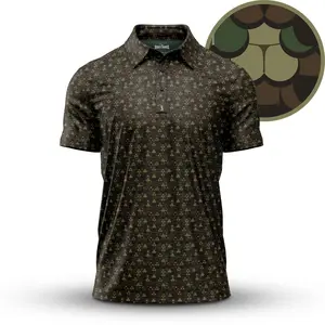[SHIP FROM US] Whale Tail Golf Polo Shirt – Many Colors Coastal Polo, Minimal Beach Golf Shirt for Men, Summer Outfit