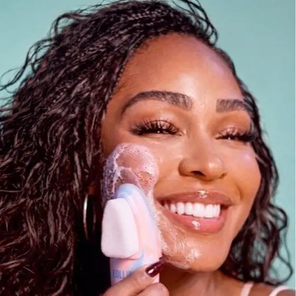 Large Double-Sided Cleanse & Exfoliate Face Brush by Meagan Good-Majors