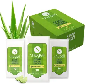 CPAP Travel Pack Mask Wipes - Citrus Scent (12 Pack, 10 sheets/pack)