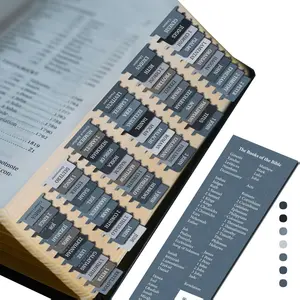 Bible Tabs Premium Tear Resistant Bible Tabs – Easy to Apply, Laminated for Durability – Old & New Testament – Perfect for All Bibles - for Women and Men (Payne's Gray)