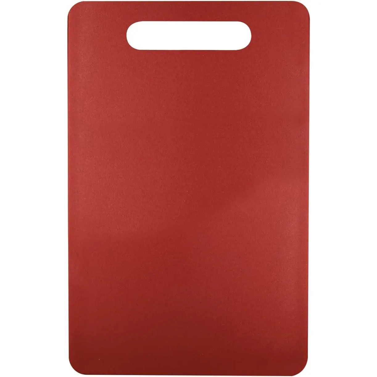 Rectangular Polypropylene (PP) Plastic Chopping Board - 15.5x10 in, Durable Thick Large Size, Easy Grip Handles, Reversible Double-Sided Use, Odor Resistant, Safe, Dishwasher Safe for Kitchen (Red)