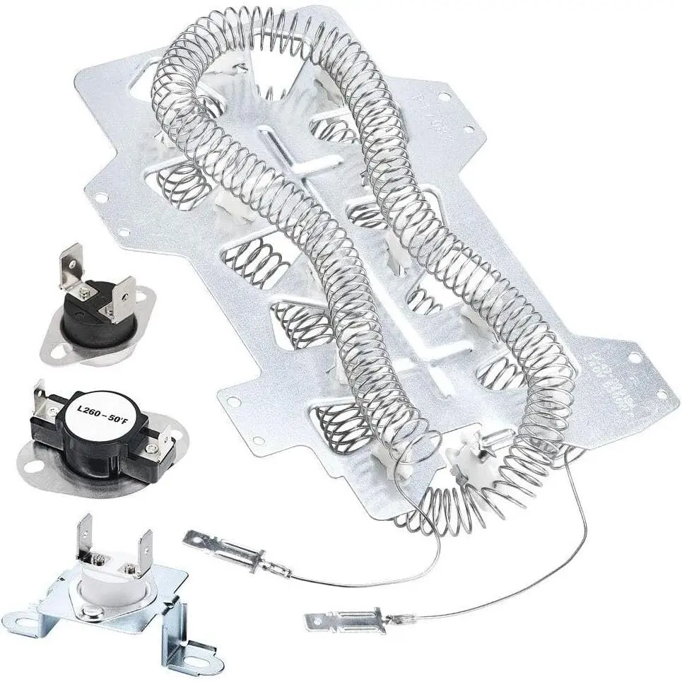 DC47-00019A Dryer Heating Element with DC47-00018A DC96-00887A fit for Samsung Thermal Fuse Thermostat