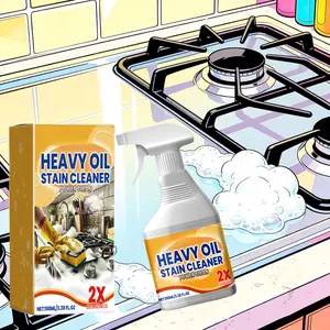 Kitchen Grease Cutter Spray, Heavy Duty Degreaser with Advanced Formula, Fast Acting Tough Grease & Odor Remover for Range Hood, Stovetop, Cookware