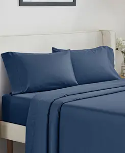 Luxury 500 Thread Count Bed Sheets Set - 100% Cotton Sateen Sheets Set, Soft, Cool & Breathable, Deep Pocket