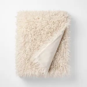 Cream Extra Plush Throw - 50 x 50" - Threshold designed with Studio McGee