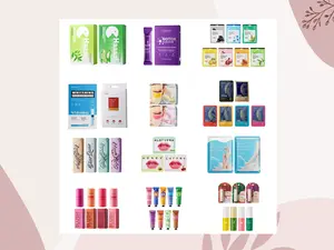 Basic Skincare Products: Collagen Eye Cream, Hand Mask, Foot Mask, Fruit Mask, Lip Mask, Eye Mask (multiple options).