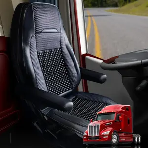 Semi Truck Beaded Seat Covers (1 PC) - Compatible with Freightliner, Peterbilt, Kenworth, Volvo & More - Beaded Cooling Car Seat Cover for Truckers – Truck Driver Seat Cushion Vehicle Interior