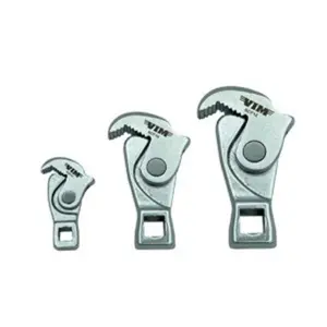 212 MAIN VMSCF100 Spring Loaded Crowfoot Ratcheting Wrench Set - 3-Piece, Adjustable Jaw, Multiple Drives, Versatile Drive Sizes