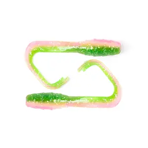 Googan Baits Chubby Grubby Fishing Bait with Sickle Tail for Crappie White Bass & Panfish 1.75" Length