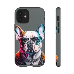 Stylish Dog Phone Case - Trendy Pet Lover Gift, Cute Bulldog Design, Phone Accessories, Unique Dog Art for Owners, Animal Lover Must-Have
