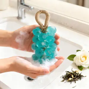[Holiday Haul]Grape Soap & Paul Frank Grape Soap on a Rope – Handmade DIY Decorative Grape Soap, Natural and Gentle, Moisturizing and Cleansing, Long-Lasting Fresh Scent, Perfect for Home Décor and Bathroom, Aesthetic & Creative Christmas Gift