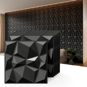 3D Wall Panel Diamond / 30cm X 30cm, Indoor Wall Decoration for Living Room, Bedroom, Hotel, Office, Modern Home Decor