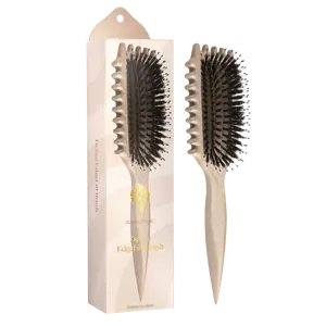 Define EdgeLift Curl Brush by Bounce Curl For Definition, Defined Curls, Frizz Reduction, Smooth Hair Style