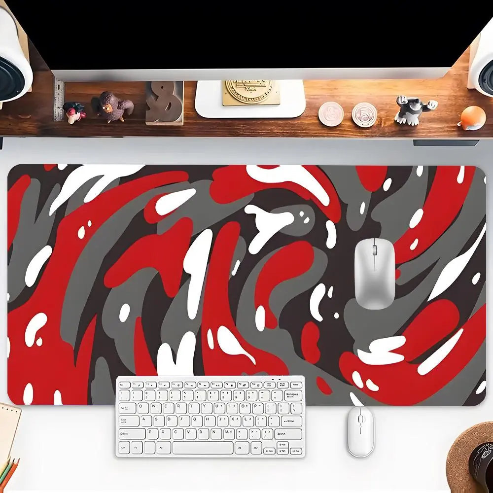 Abstract Liquid Vortex Pattern Mouse Pad, Rectangle Gaming Mouse Pad, Non-slip Rubber Base Mousepad, Desk Keyboard Mat, Computer Desk Mat for Home Office Game Room, Aesthetic Desk Accessories, Office Desk Accessory