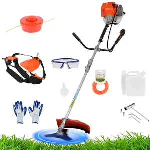 Strong Powerful Full Functioning Guard Accessories Hedge Trimmer 52cc 2-Stroke Gas Straight Shaft String Backpack Grass Trimmer