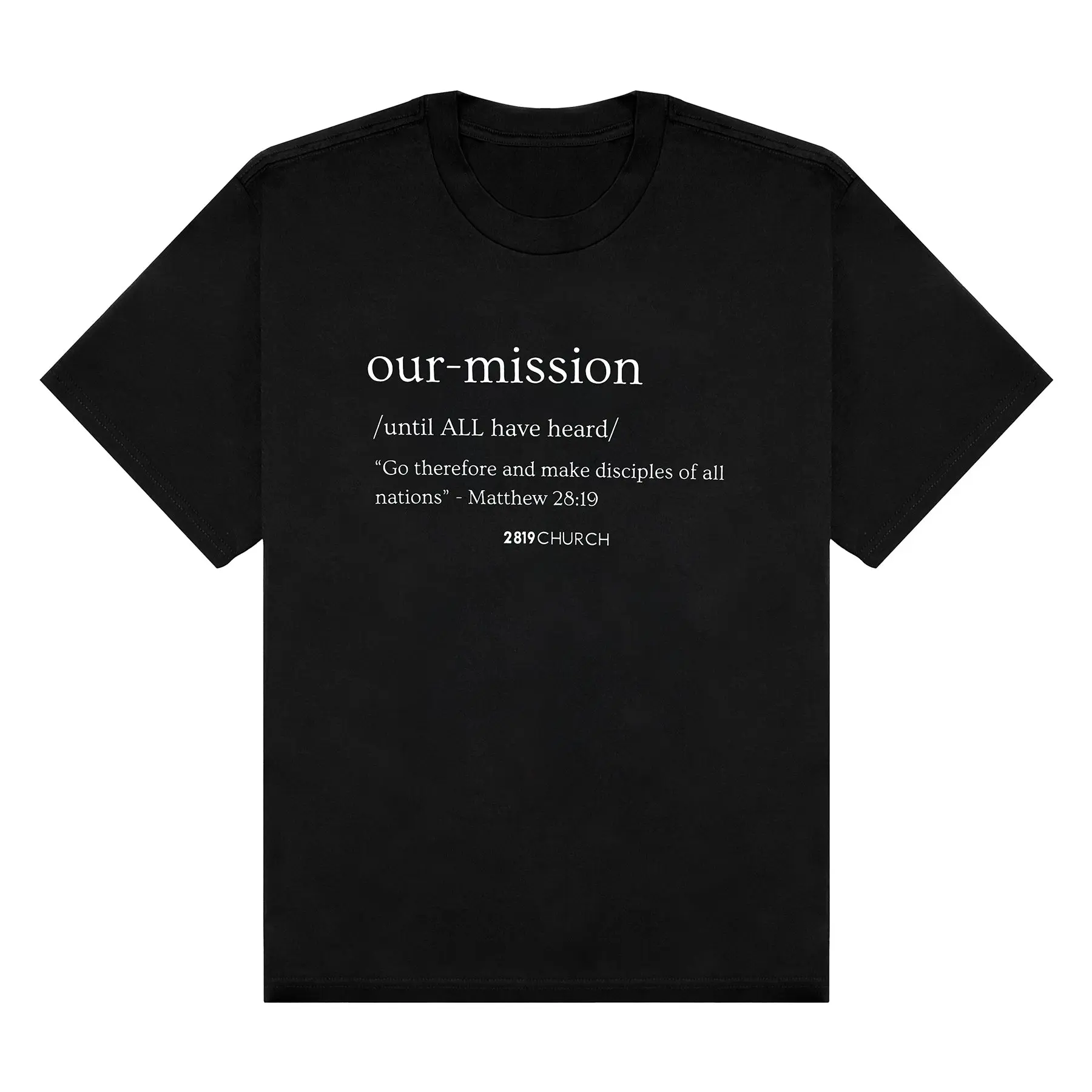 Our Mission Black Tee