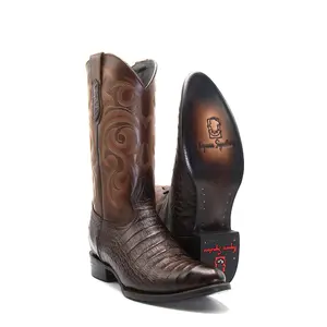 2525005050 - Vaquero Signature Men's J-Toe Boots Coco Belly Imitation Cafe Difuminado