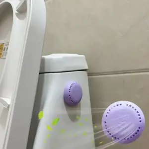 10-Piece Long-Lasting Aromatherapy Fragrance Air Freshener Refill Pack, Includes Extra Shell, Sakura Rose Lavender Scented Solid Deodorant Tablets