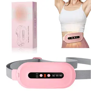 Portable Cordless Heating Pad Cramps: 3 Heat Levels & 3 Massage Modes, 3s Fast Heating, Period Menstrual Electric Heating Pad for Back Pain Relief, Perfect Gifts for Women