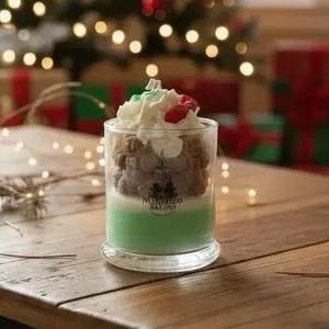 Mistletoe, bakery Candle - Festive Scented Candle  Christmas Gift Ornaments Perfume Aroma Decor Decoration