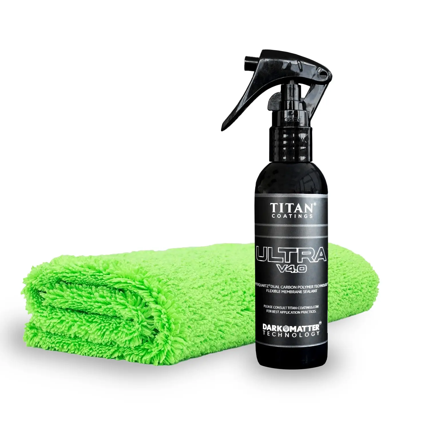 Titan Coatings Ultra Ceramic Coatings V4.0 with Dark Matter Tech for Superior Protection Shine Easy Application Long Lasting Gloss Hydrophobic Slickness