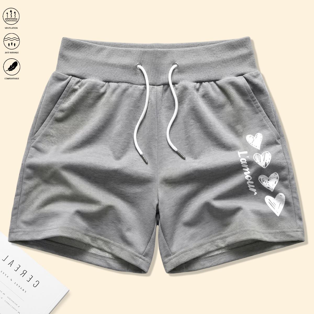 Set of 4 women’s shorts featuring drawstring and elastic waistband, adjustable fit, comfortable fabric—ideal for beach vacations, gym workouts, and home wear. Summer shorts, women’s shorts.