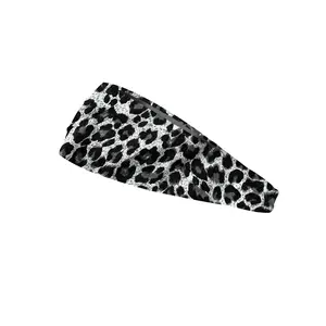 RAVEbandz The Pro - Wide Stretch Headband (Grey Cheetah)