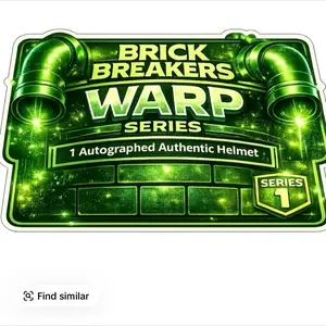 Panini WARP BRICK BREAKER SERIES FULL SIZE SIGNED AUTHENTIC HELMET PYT OR SPORTS TRADING CARD 2025 Edition 3 Pack