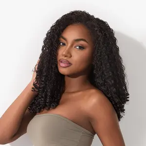 [Blend] Frodio Veralux™ Blend Human Hair 18 Burmese Curly 3-in-1 Half Wig Spiral Ends Natural Volume Ready To Wear Curly Wig " 3C-4A Texture Half Wig #tiktok shop spring glow up