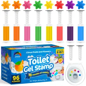 JAVCO -96 Flowers- Flower Toilet Gel Stamp | Toilet Scent Fresheners (Mix Scent)