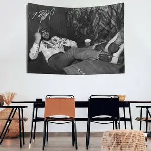 Hank William Iconic Flag 5x3 Feet Polyester HD Print Decoration for Dorms Concerts Bars Clubs Living Rooms Bedrooms Gift