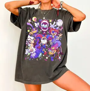 The Amazing Digital Circus Graphic Shirt, TADC Indie Animation T-Shirt, The Digital Circus Characters Merch, Retro TADC Anime Sweatshirt Gift