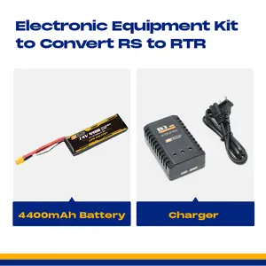 Electronic Equipment Kit to Convert RS to RTR (4400mAh Battery，for 1:6 Jimny, FCX10 LC80, FCX10 K5, FCX10 PRO LC80, 1:10 FJ40, 1:10 Mashigan, 1:10 Atlas）