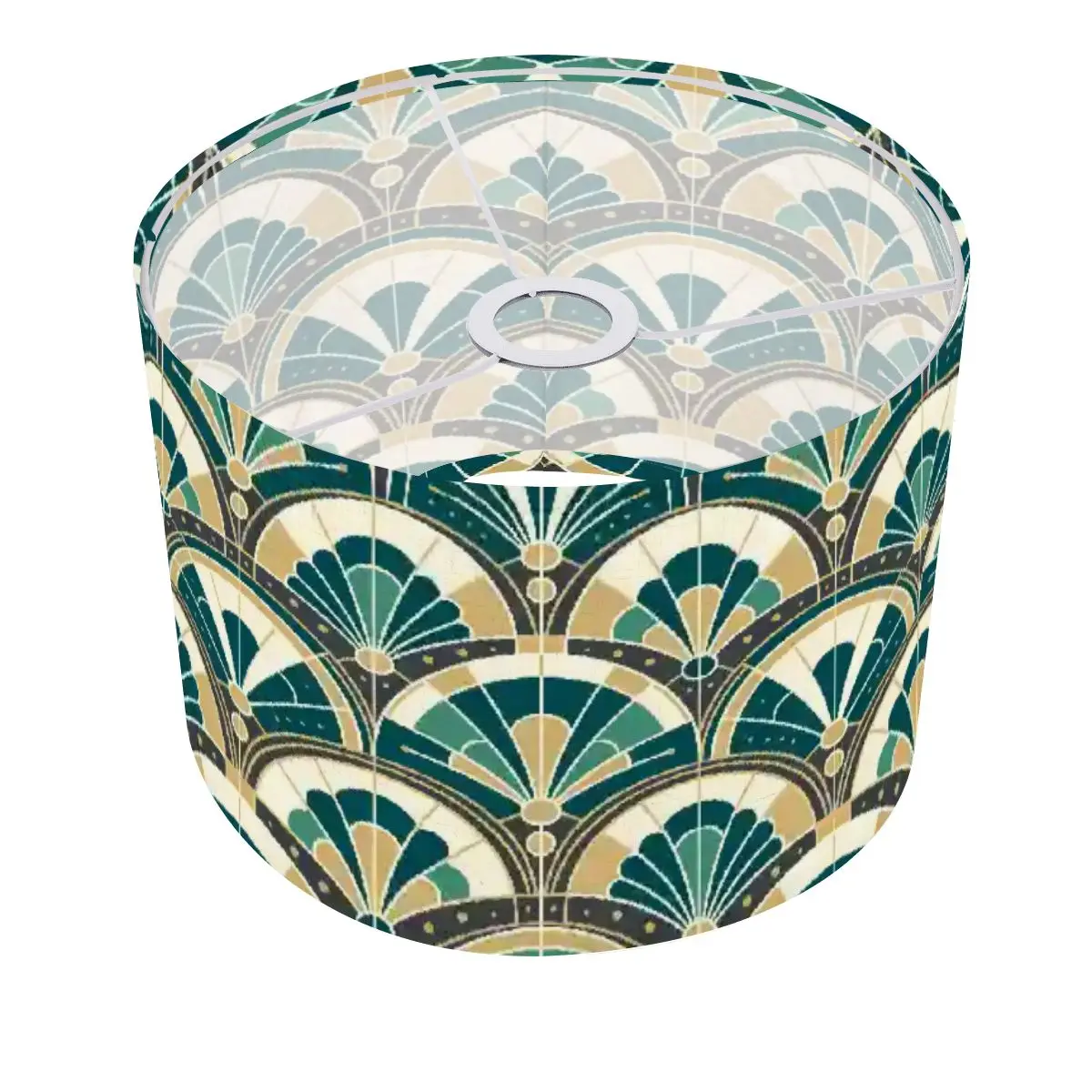 Art Deco Peacock Inspired Lamp SHADE ONLY - For Arc Floor Lamps Only